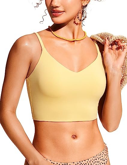 Women's Bikini Tops Adjustable Spaghetti Straps Swimsuit