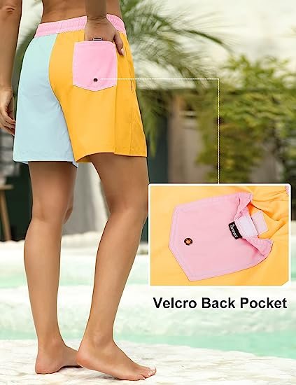 Women's Beach Shorts Quick Dry Summer Sports Drawstring Beach Briefs