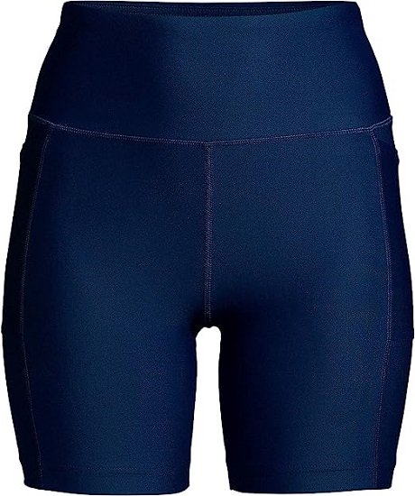 Women's Chlorine Resistant High Waisted UPF 50 Swim Shorts