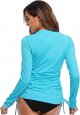 Women's Long Sleeve UV Protection Sunscreen Clothes Side Adjustable Tops