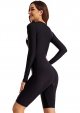 Women's long -sleeved swimsuit flat -angle diving leather sunscreen jacket