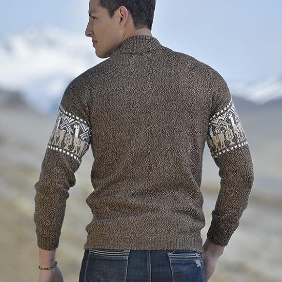 Mens Wool Sweater Wool Cardigan for Men