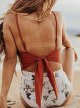 Women's Halter Ruffle High Waisted Bikini Two Piece Swimsuits Bathing Suits