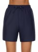 Women's Swim Shorts High Waist UPF50+ Drawstring Waist Swim Trunks