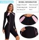 Women's long -sleeved swimsuit flat -angle diving leather sunscreen jacket