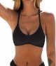 Bikini Top for Women Bathing Suit Criss Cross Self Tie Spaghetti Straps V Neck