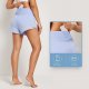 Women's 3 Inch High Waist Swim Shorts V Front Panel Shorts Lined Quick Dry
