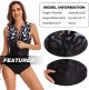 Women's style of sleeveless sunscreen UV swimsuit zipper printed swimsuit