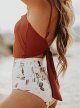 Women's Halter Ruffle High Waisted Bikini Two Piece Swimsuits Bathing Suits